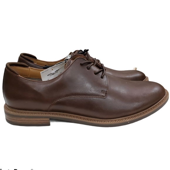 Brand New George Men's Trey Oxford Shoes Brown 8 9 - Picture 4 of 6